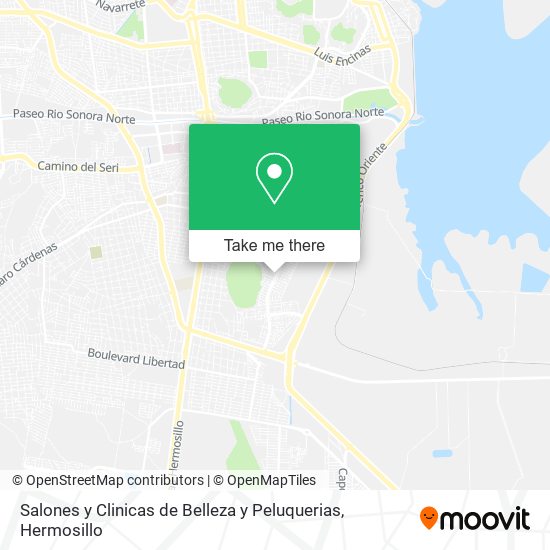 Salones y Clinicas de Belleza y Peluquerias map