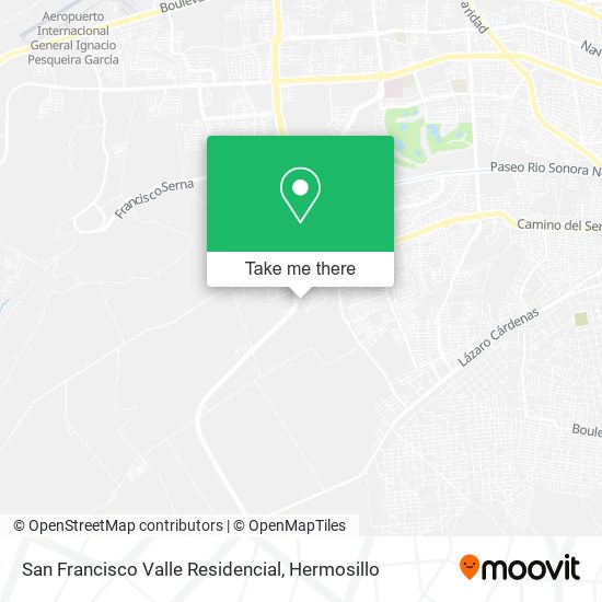 San Francisco Valle Residencial map