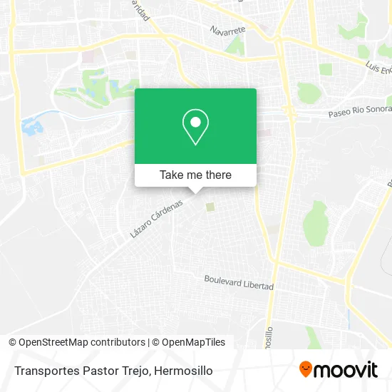 Transportes Pastor Trejo map