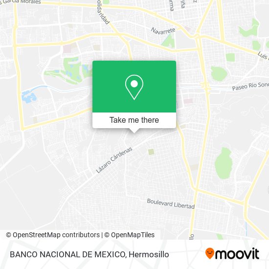 BANCO NACIONAL DE MEXICO map
