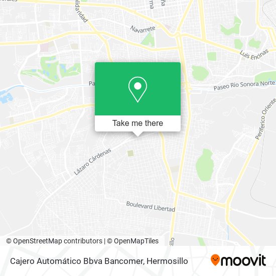 Mapa de Cajero Automático Bbva Bancomer