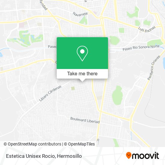 Mapa de Estetica Unisex Rocio