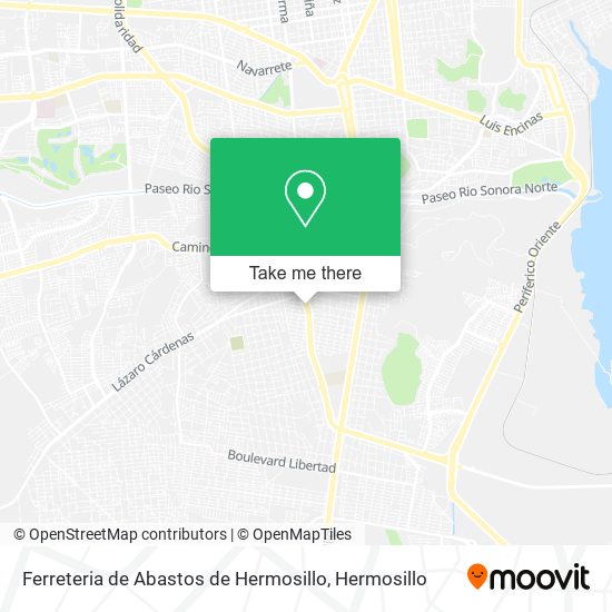 Ferreteria de Abastos de Hermosillo map
