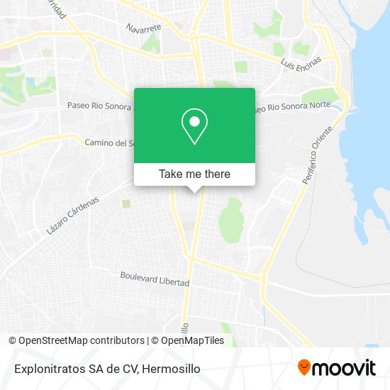 Mapa de Explonitratos SA de CV