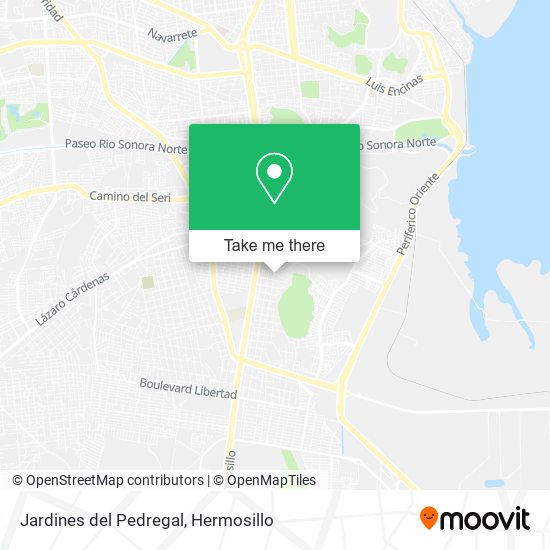 Jardines del Pedregal map