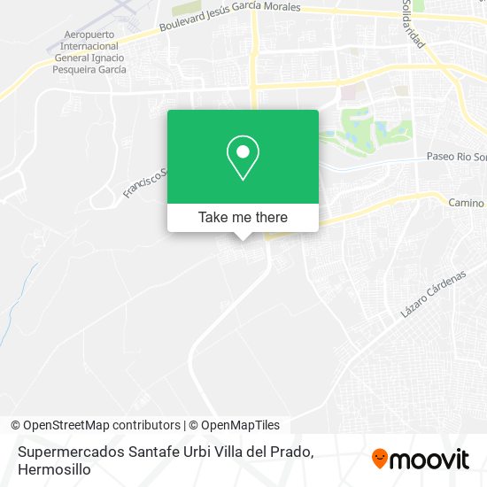 Mapa de Supermercados Santafe Urbi Villa del Prado