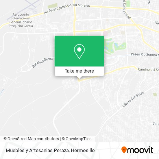 Muebles y Artesanias Peraza map