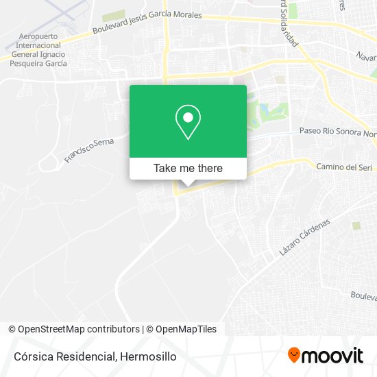 Mapa de Córsica Residencial