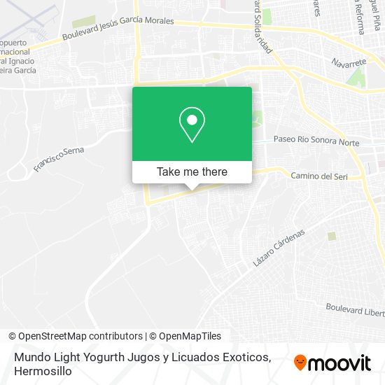 Mapa de Mundo Light Yogurth Jugos y Licuados Exoticos