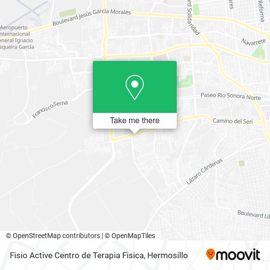 Mapa de Fisio Active Centro de Terapia Fisica