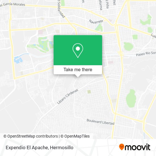 Expendio El Apache map
