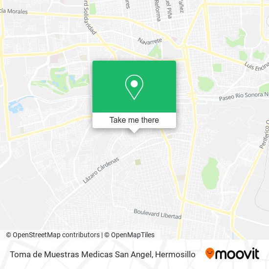 Toma de Muestras Medicas San Angel map