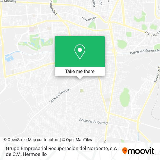 Mapa de Grupo Empresarial Recuperación del Noroeste, s.A de C.V.