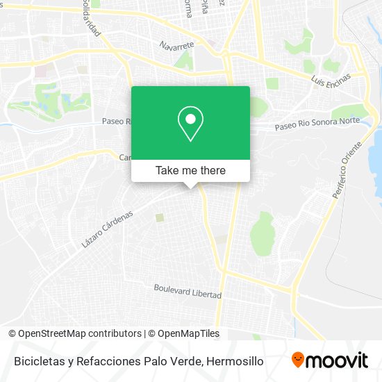 Bicicletas y Refacciones Palo Verde map