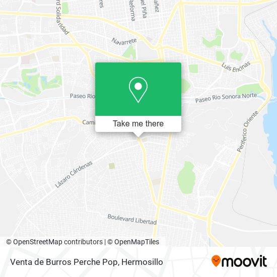 Venta de Burros Perche Pop map