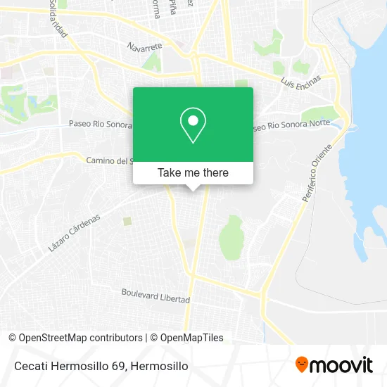 Cecati Hermosillo 69 map