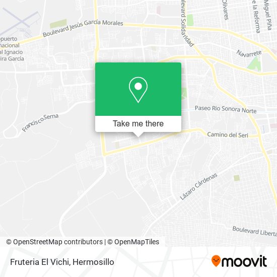 Mapa de Fruteria El Vichi