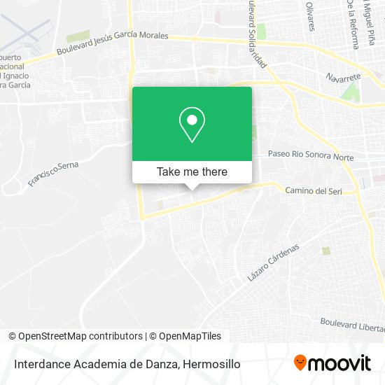 Interdance Academia de Danza map