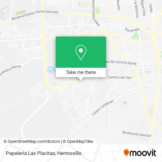 Papeleria Las Placitas map
