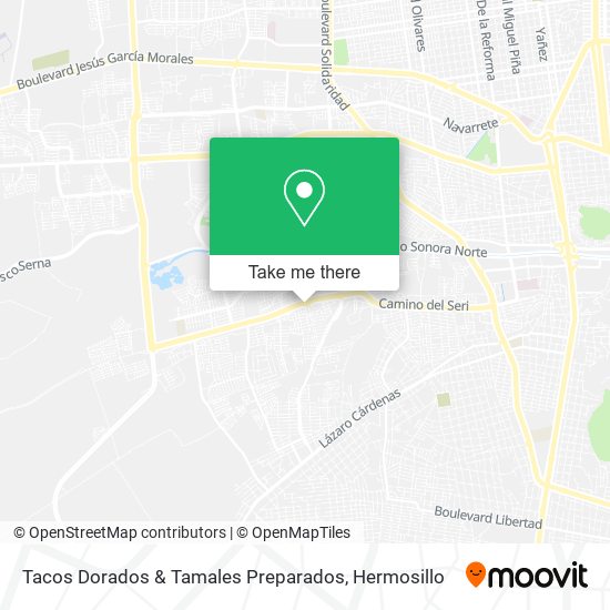 Mapa de Tacos Dorados & Tamales Preparados