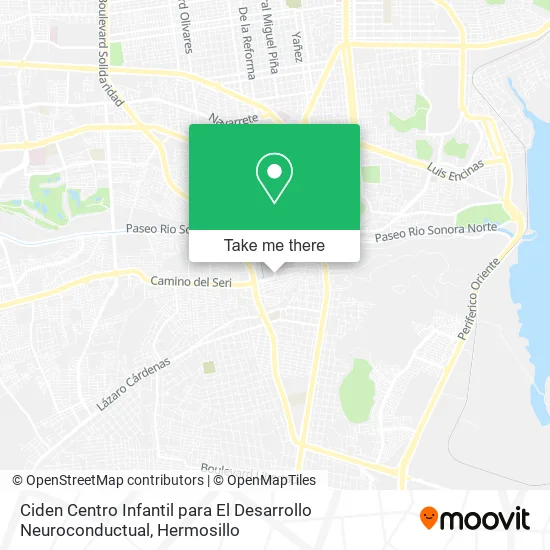 Ciden Centro Infantil para El Desarrollo Neuroconductual map