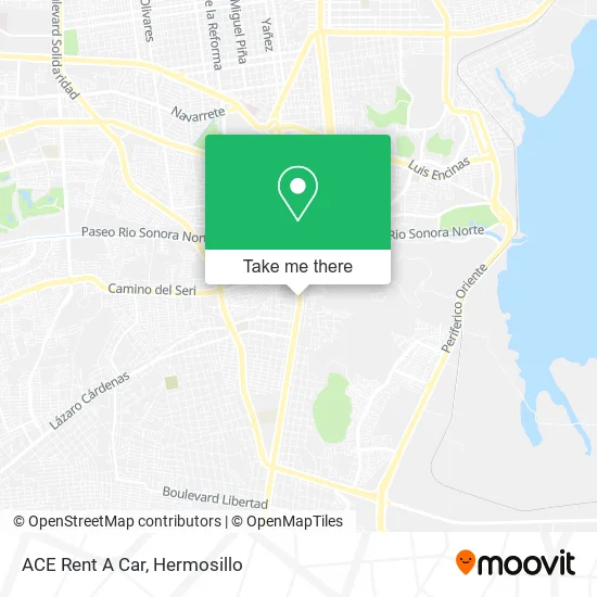 ACE Rent A Car map