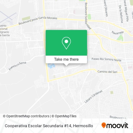 Mapa de Cooperativa Escolar Secundaria #14