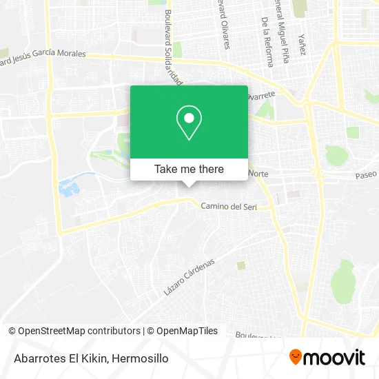 Abarrotes El Kikin map