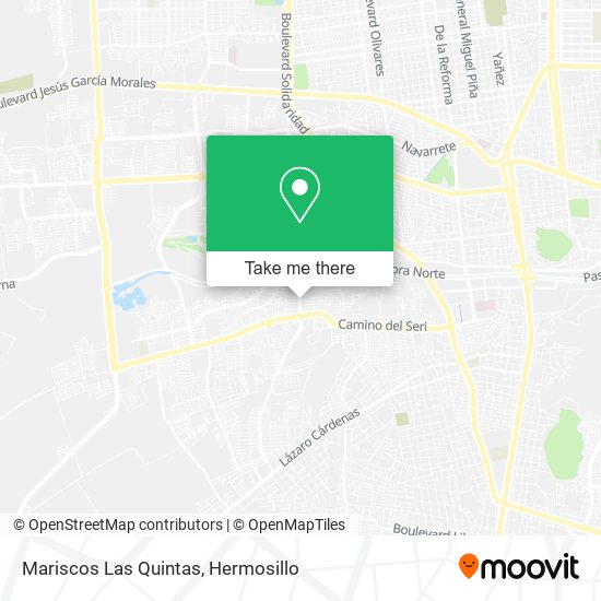 Mapa de Mariscos Las Quintas