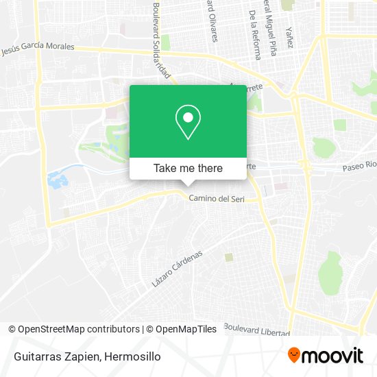 Mapa de Guitarras Zapien