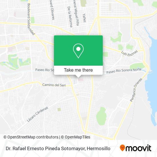 Dr. Rafael Ernesto Pineda Sotomayor map