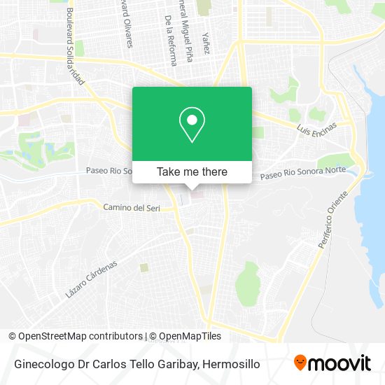 Ginecologo Dr Carlos Tello Garibay map
