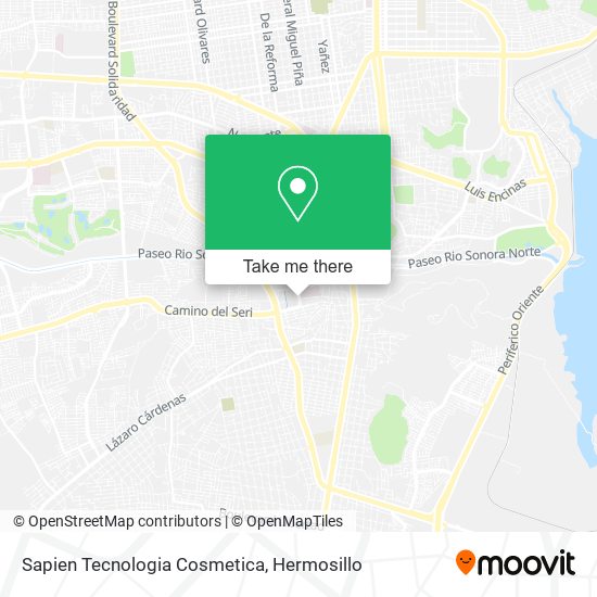 Mapa de Sapien Tecnologia Cosmetica