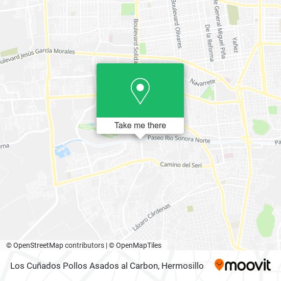 Los Cuñados Pollos Asados al Carbon map