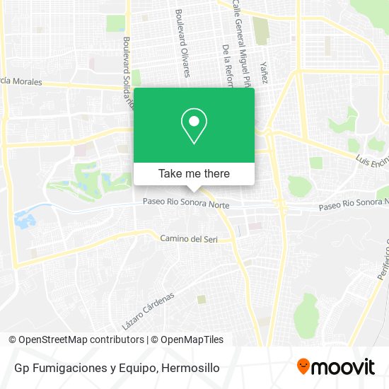 Gp Fumigaciones y Equipo map