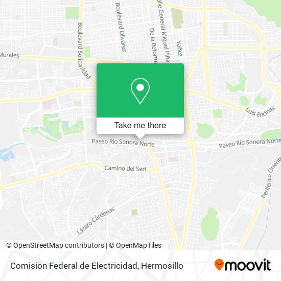 Comision Federal de Electricidad map