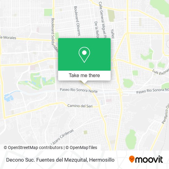 Decono Suc. Fuentes del Mezquital map