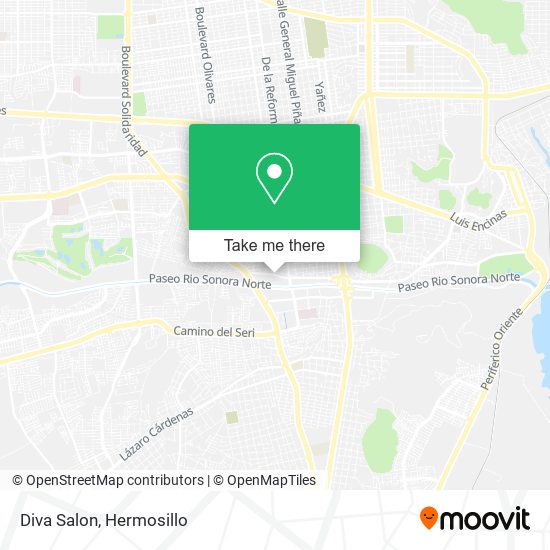 Mapa de Diva Salon