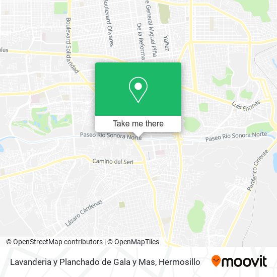 Mapa de Lavanderia y Planchado de Gala y Mas