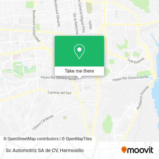 Sc Automotriz SA de CV map