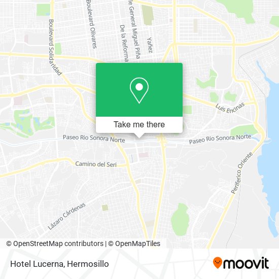 Hotel Lucerna map