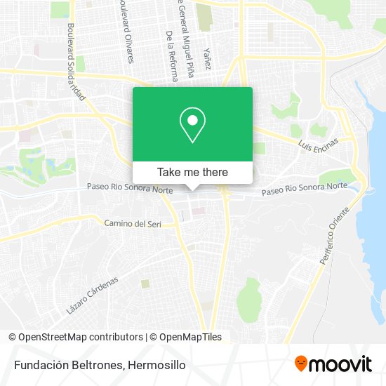 Fundación Beltrones map