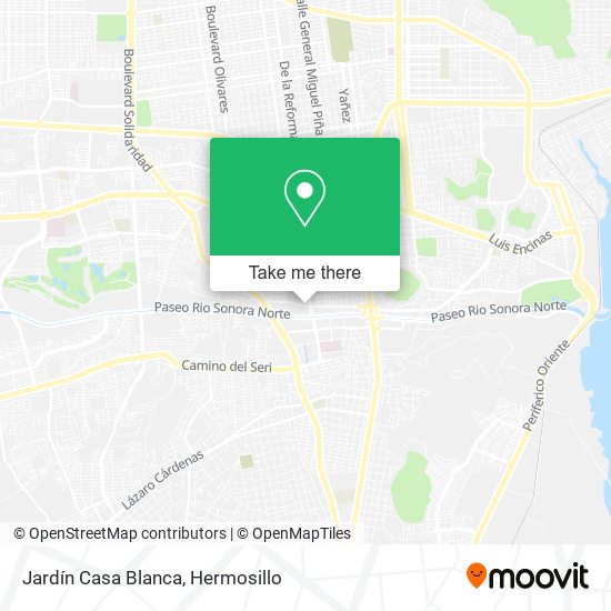 Mapa de Jardín Casa Blanca