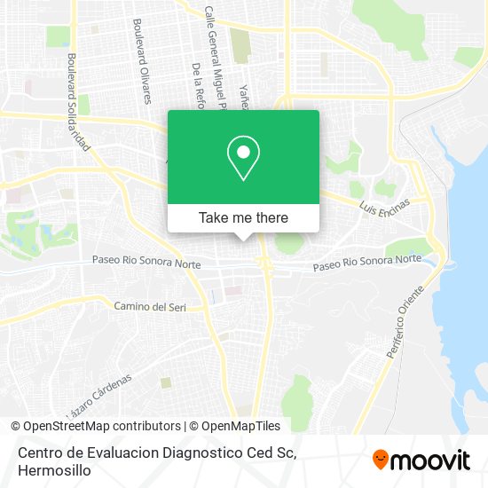 Centro de Evaluacion Diagnostico Ced Sc map