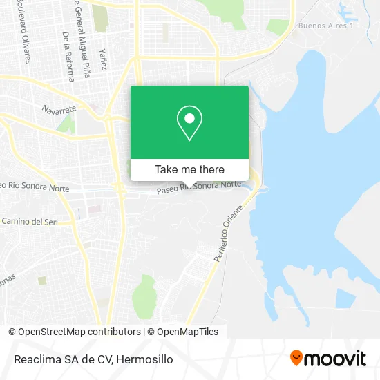 Reaclima SA de CV map