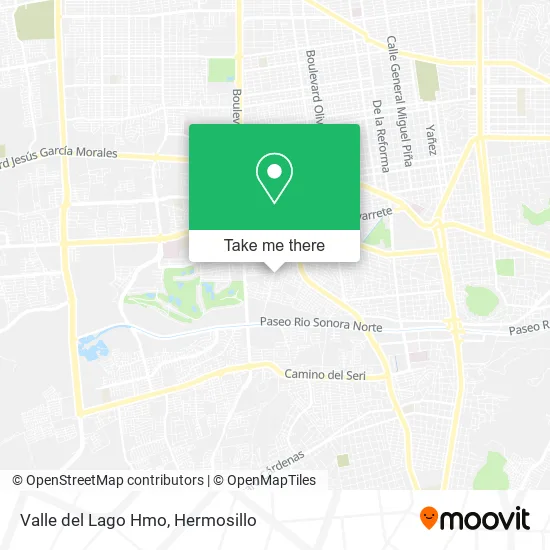Valle del Lago Hmo map