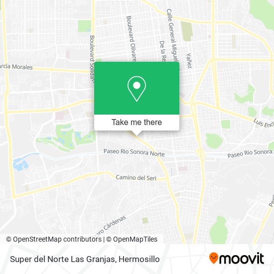 Mapa de Super del Norte Las Granjas