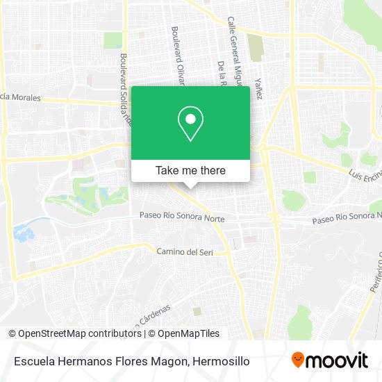 Mapa de Escuela Hermanos Flores Magon