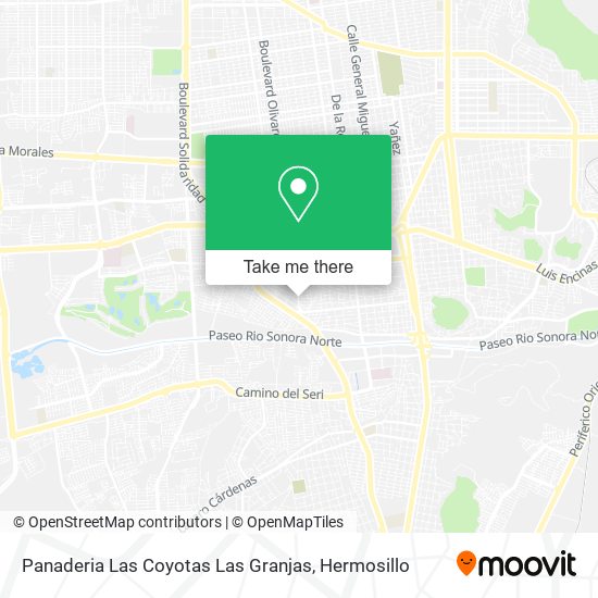 Panaderia Las Coyotas Las Granjas map
