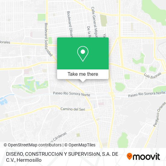 Mapa de DISEñO, CONSTRUCCIóN Y SUPERVISIóN, S.A. DE C.V.